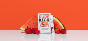 Strawberry Watermelon Zero Sugar Hydrate drink, Pure Kick Strawberry Watermelon, Hydrate Energy Drink Mix