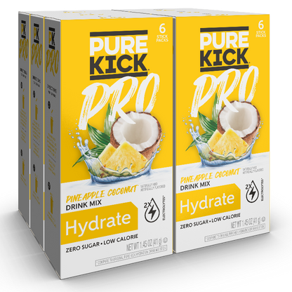 Pineapple Coconut Vitamin Water 12 Count, Pineapple Coconut Hydration Packet Boxes