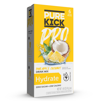Pineapple Coconut Flavored Water Packets, Pineapple Coconut Workout Water, Tropical Workout Water, Pineapple Coconut Vitamin Water